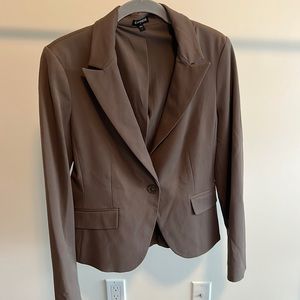 Brown suit jacket